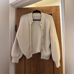 Alex Mill cardigan marketed as button back sweater I preferred as cardi size S